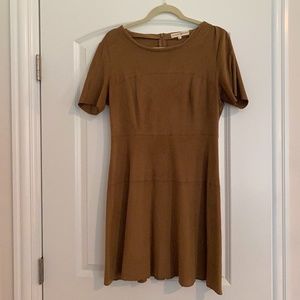 Tan suede dress